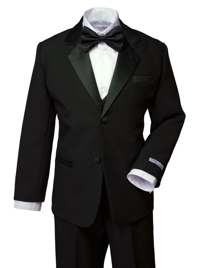 Spring Notion Boys Classic Fit Tuxedo Set No Tail