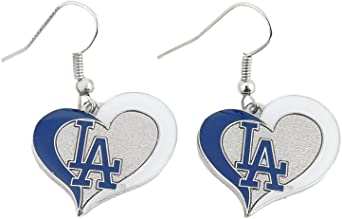 Los Angeles Dodgers Heart Earrings