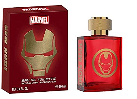 Iron Man, Marvel, for Men, Cologne, Eau de Toilette, EDT, Made in Spain, by Air Val International,3.4oz, 100ml