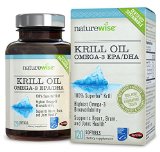 NatureWise Krill Oil Eco-Harvested Certified Sustainable Full GPS Traceability on Your Bottle 500mg 120 count