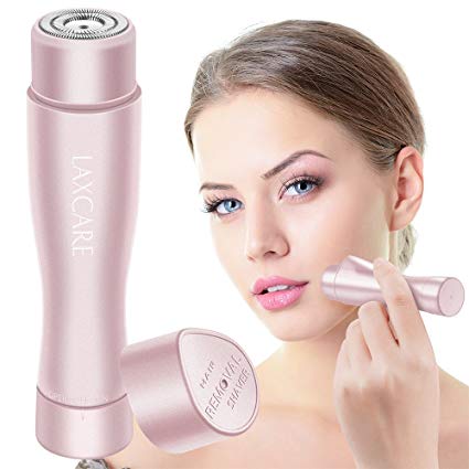 Facial Hair Removal for Women, Laxcare Painless Perfect Hair Remover Waterproof with Built-in LED Light (Rose Gold)