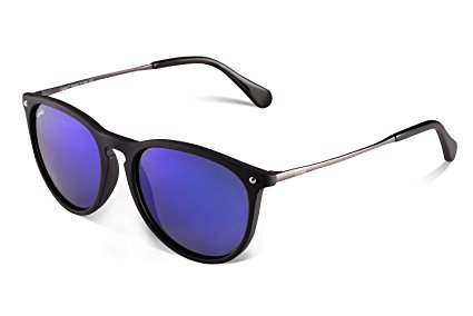 Carfia Vintage Polarized Sunglasses for Women Men, 100% UV400 Protection