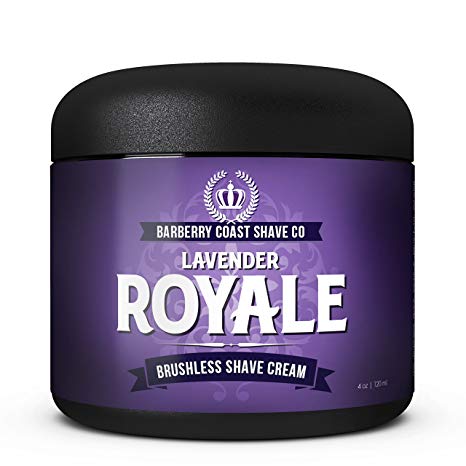Lavender Royale Shaving Cream for Men - Made with Shea Butter, White Tea & All Natural Ingredients - Full of Organic Soothers, Moisturizers & Anti-Oxidants