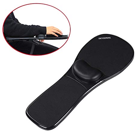 SKYZONAL Home Office Computer Arm Rest Chair Armrest Mouse Pad Mat Wrist Support