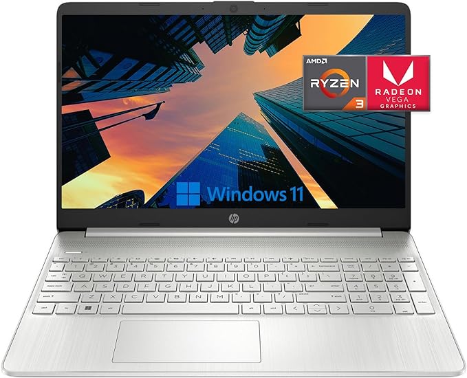 HP Pavilion Business Laptop, 15.6" HD Display, AMD Ryzen 3 5300U (Beats i7-1065G7), AMD Radeon Graphics, Long Battery Life, Bluetooth, Webcam, Wi-Fi, w P500 SSD, Win11 (16GB RAM | 1TB PCIe SSD)