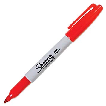 Sharpie Fine Point Permanent Red Ink MParker (30052)