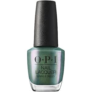 OPI Nail Lacquer, Sheer & Dark Shimmer Finish Green Nail Polish, Up to 7 Days of Wear, Chip Resistant & Fast Drying, Fall 2023 Collection, Big Zodiac Energy, Feelin' Capricorn-y, 0.5 fl oz