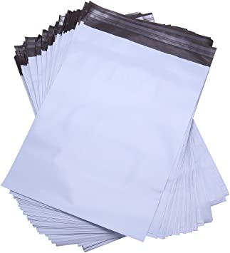 Lekzai 10" x 13" Poly Mailers,White Self Sealing Poly Shipping Envelope Mailer - 100 Pack