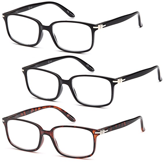 ALTEC VISION Best Deal Multiple Packs of Fashion Readers Reading Glasses for Men and Women