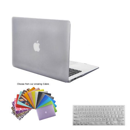 MacBook Air 11" Case Tecool(TM) 3 in 1 Ultra Slim Multi Colors Soft-Touch Plastic Hard Case Cover, Silicone Keyboard Cover and Screen Protection for MacBook Air 11" Model: A1370 and A1465(Clear)