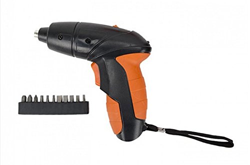 Armor All Electric Screwdriver Cordless Kit, Lithium Power Rechargeable 4.8-Volt, Best, Bits, With Case