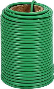 Shintop Plant Ties, 65.6ft Soft Garden Wire Green Garden Ties Flexible Twist Ties for Outdoor Climbing Plants,Tomatoes, Flowers, Roses Plant Support (3.5mm)