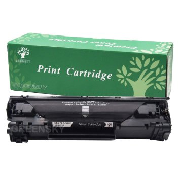 GREENSKY 1 Black Remanufactured Replacement CE278A 78A Black Laser Toner Cartridge -2,100 Page Yield for HP Laser Jet P1566 P1606 P1606dn M1536dnf P1601 P1560 MFP Printer