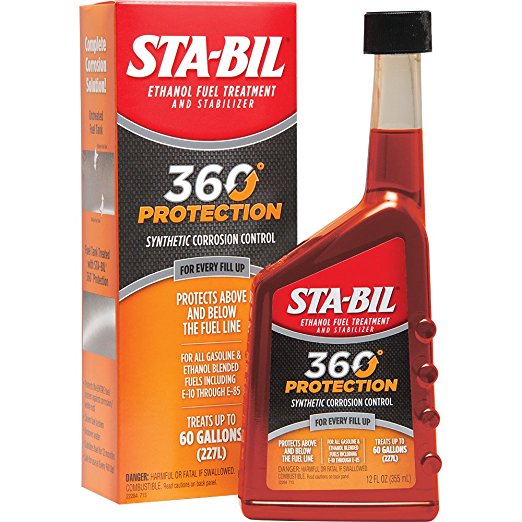 STA-BIL 22284 360 Protection Ethanol Fuel Treatment and Stabilizer, 12 Fl. oz.
