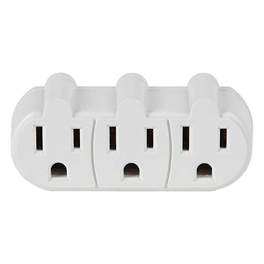 Westinghouse Triple Grounded Outlet Adapter, Three Way Splitter