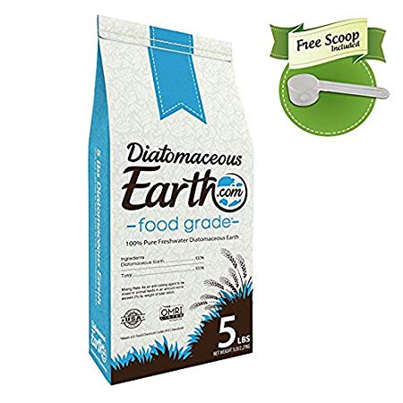 Diatomaceous Earth 5 Lbs Food Grade DE - Free Scoop, Non-Toxic, Food Grade …