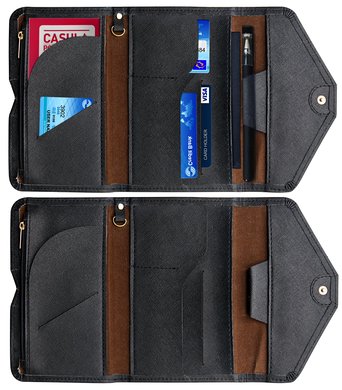 RFID Wallet RFID Blocking Passport Holder Wallet Travel Wallet Organizer Holder