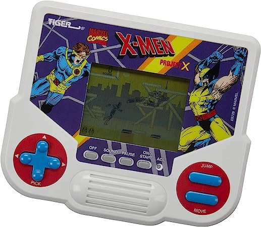 Tiger Electronics Marvel X-Men Project X Electronic LCD Video Game, Retro-Inspired 1-Player Handheld Game, Ages 8 and Up