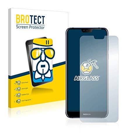 BROTECT Glass Screen Protector for Nokia 7.1 - Flexible Glass Protection Film [AirGlass]
