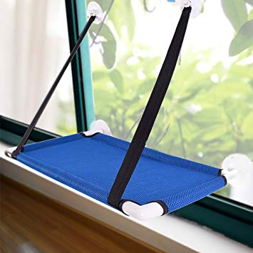 Lovinouse Upgraded Cat Window Perch, Cats Window Mount Hammock, Space Saving Safely Cat Bed with 4pcs Suction Cups