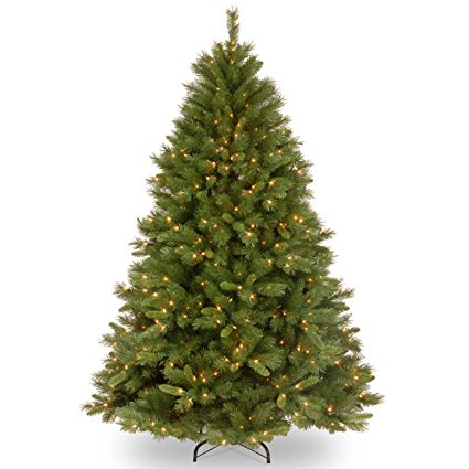 National Tree 7.5 Foot Winchester Pine Tree with 500 Clear Lights, Hinged (WCH7-300-75)