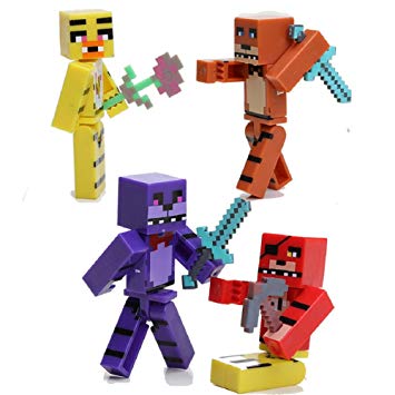 FNAF PIXELATED MINI ACTION FIGURES