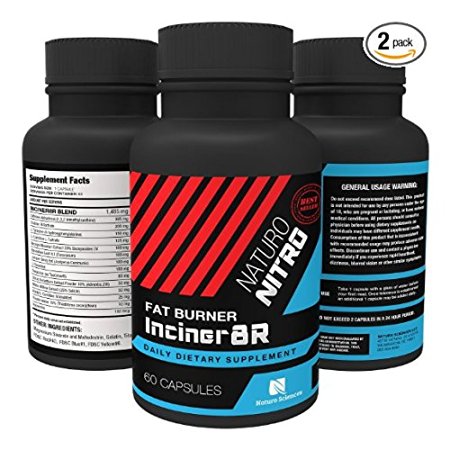 Inciner8R Fat Burner Supplement Designed for Weight Loss and Mental Focus; 1 A Day Pre Workout or Breakfast Pills for Day-long Appetite Control and Fat Loss; Diet Pills for Men and Women - Pack of Two