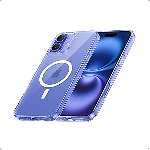 Anker MagGo Clear Magnetic Phone Case for iPhone 16 Plus, Ultra-Slim and Durable Protective Cover, Case Compatible with MagSafe, Clear Case Exclusively Designed for iPhone 16 Plus