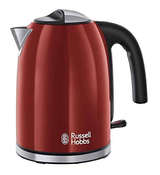 Russell Hobbs Colour Plus Kettle 20412, 3000 W, 1.7 L - Red