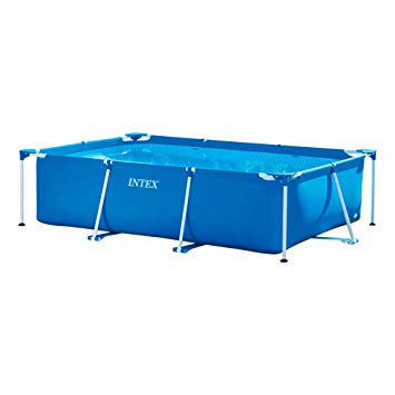 Intex 8.5' x 5.3' x 2.13' Rectangular Frame Above Ground Backyard Swimming Pool