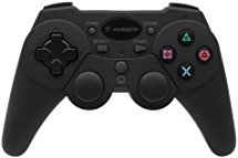 Snakebyte Wireless Controller - Bluetooth Gamepad - Including Vibration & Turbo Feature - Black - PlayStation 3