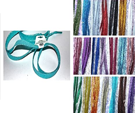 Shimmery 42" Multiple Solid Colors Flat Shoelaces for Teams Cheer Dance Gifts Sneakers Accessories