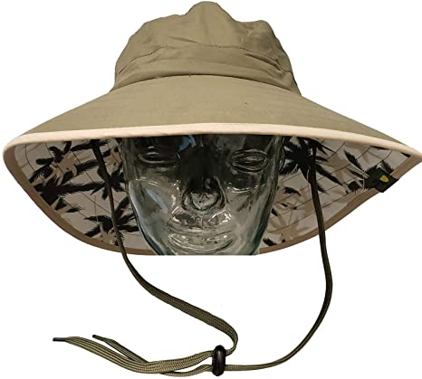 Sun Protection Zone Unisex Lightweight Adjustable Outdoor Booney Hat (100 SPF, UPF 50 )