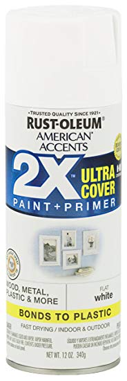 Rust-Oleum 327868 American Accents Ultra Cover 2X Flat Each, White