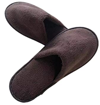 6 Pairs of Disposable Spa Slippers House Slippers for Men Cotton Velvet Closed Toe Thick Soft Non Slip Mens-Slippers Women House Shoes, Universal Travel Slippers for House-Slippers Hotel-Slippers