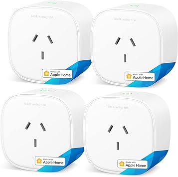 meross Smart WiFi Plug with Energy Monitor, 4 Pack, Works with Apple HomeKit, Alexa, Google Assistant, and SmartThings