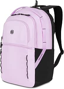 SwissGear Versa Laptop Backpack, Pastel Lilac, 18.25”x12.5”x6.25”