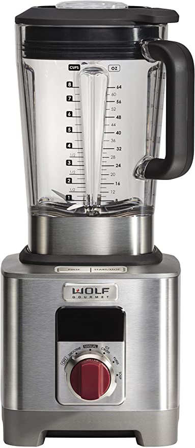 Wolf Gourmet High-Performance Blender with Red Knob (WGBL100S-C)