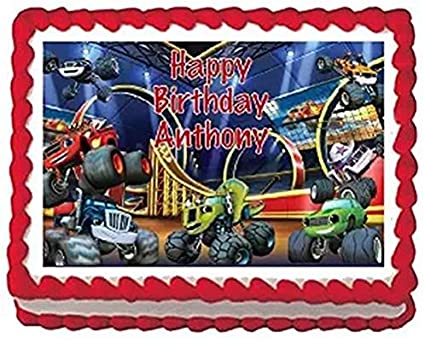 Blaze and the Monster Machines Edible Frosting Sheet Cake Topper - 1/4 Sheet