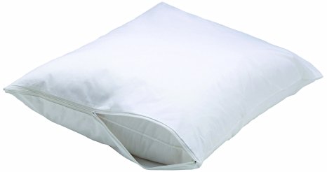 AllerEase Bed Bug Allergy Protection Zippered Pillow Protector (2 Pack)