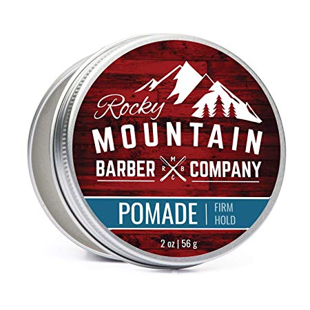 Pomade for Men – 2 oz Size - Classic Styling Product - Made in Canada with Strong Firm Hold for Side Part, Pompadour & Slick Back Looks – High Shine & Easy to Wash Out – Water Based