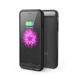 iPhone 6 6s Battery Case Anker Premium Extended Battery Case for iPhone 6 6s 47 inch with 3100mAh Capacity  130 Extra Battery Apple MFi Certified Black