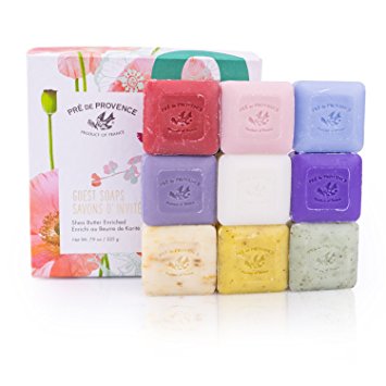 Pre de Provence French Soap Assorted Boutique Luxury Gift Box (Set of 9), Spring Citrus