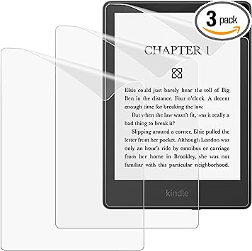 MoKo 3-Pack Screen Protector for 6.8" Kindle Paperwhite 2021 Release 11th Generation and Paperwhite Signature Edition, Anti-Glare Perfect PET Protective Film Full-Coverage Matte Screen Protector,Matte