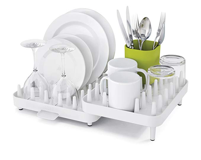 Joseph Joseph Connect Adjustable 3-Piece Dishrack - White/Green