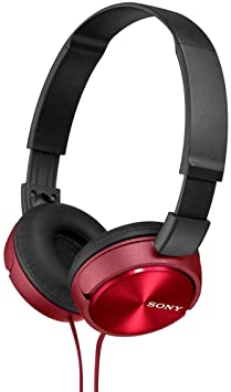 Sony MDR-ZX310 Foldable Headphones - Metallic Red