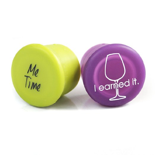 Capabunga - The Reusable Cap for a Wine Bottle - I Earned It & Me Time