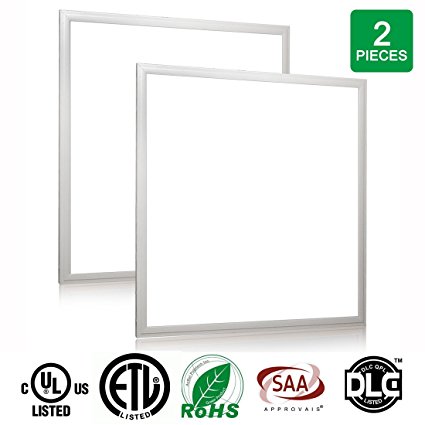 LEDMO 40W-3600LM Ceiling LED Panel Light - Cool White - 24 x 24 Inch - 2 Pack
