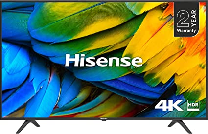 HISENSE H55B7100UK 55-Inch 4K UHD HDR Smart TV with Freeview Play (2019)