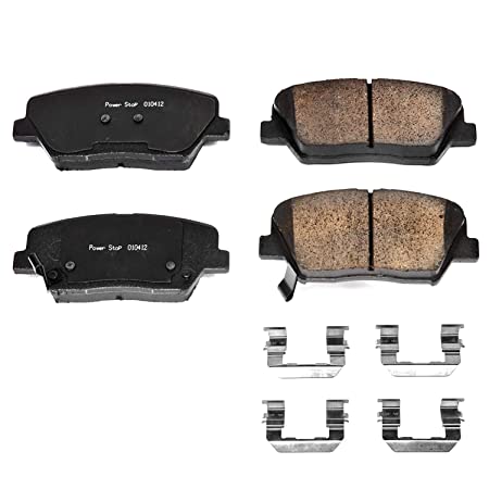 Power Stop 17-1432, Z17 Front Ceramic Brake Pads with Hardware